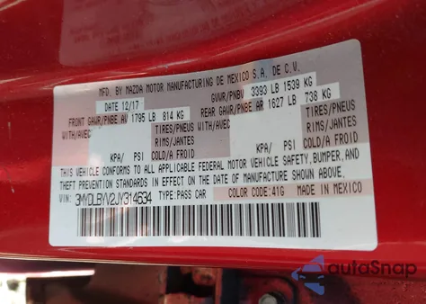 2018 Toyota Yaris Ia из США, поврежденный, VIN 3MYDLBYV2JY314634